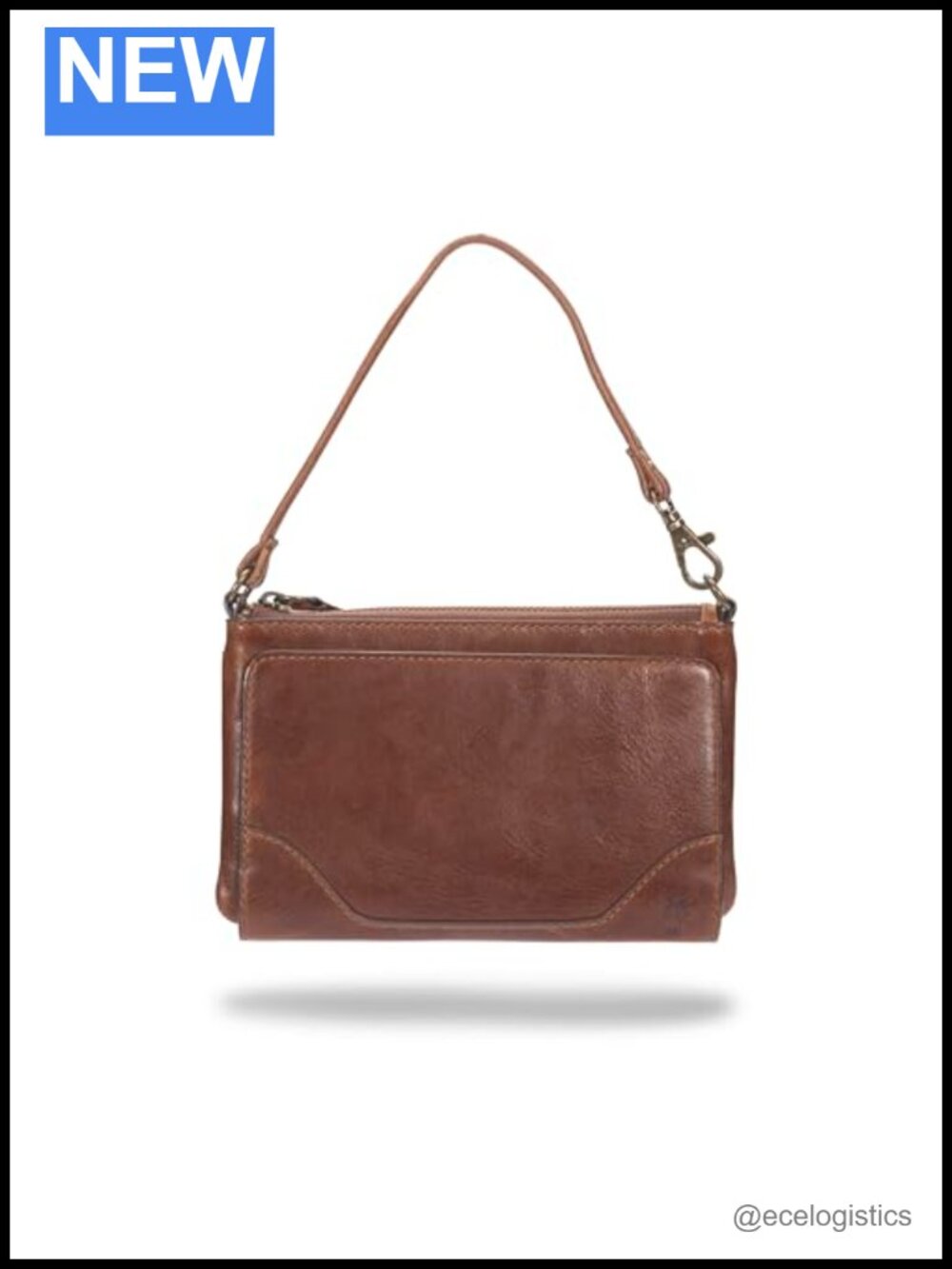 Leather Convertible Wristlet Wallet with Detachable Strap